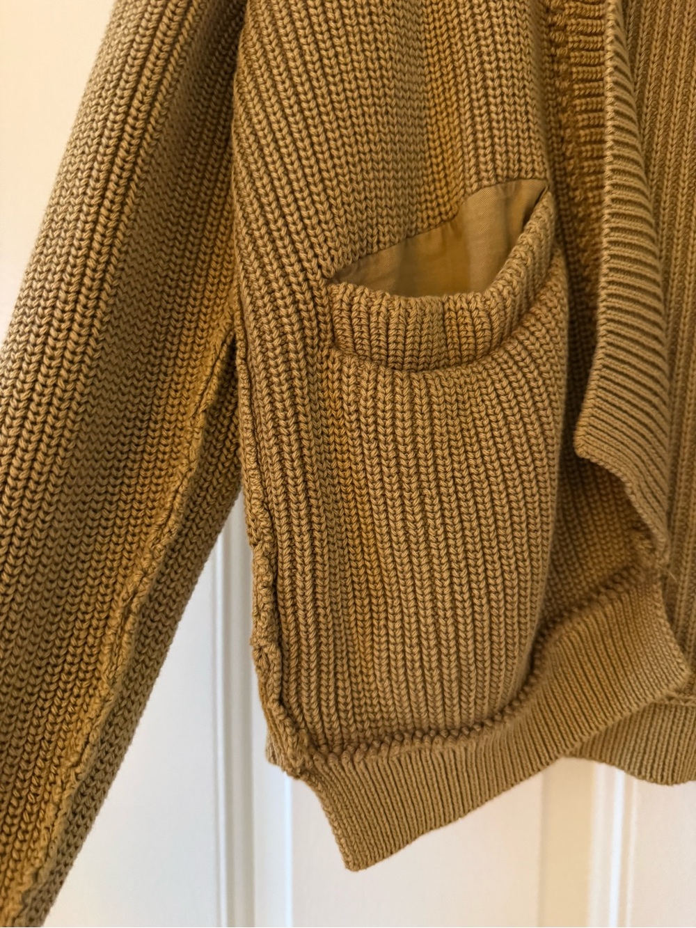 FREE PEOPLE open khaki cardigan - Picture 3 of 3